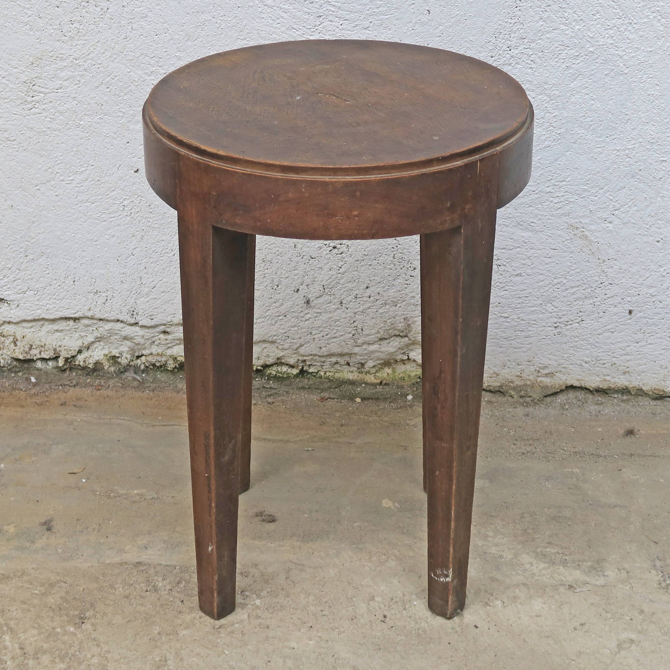 Art deco wooden stool