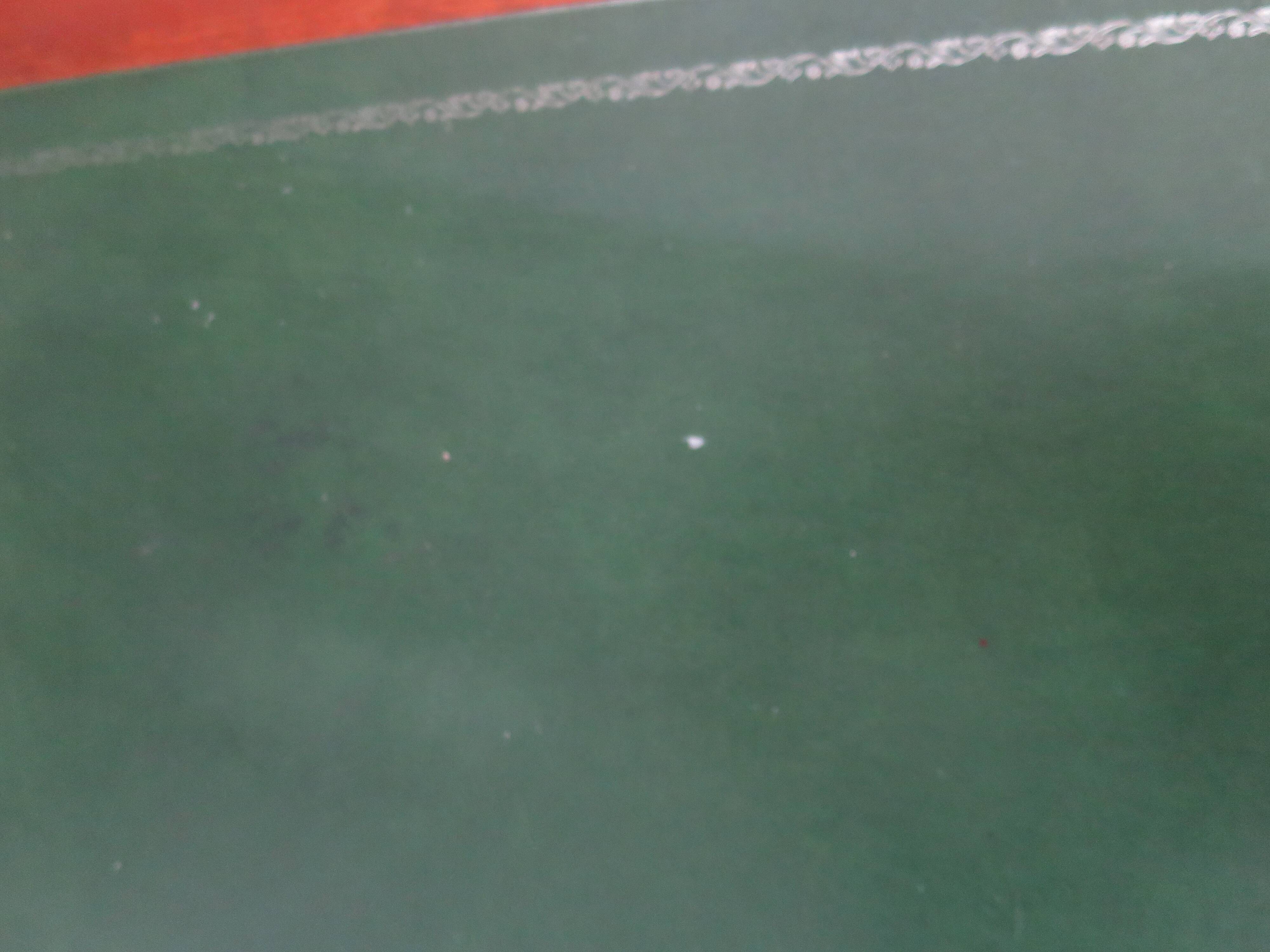 Minister's desk style L. Philippe – 2 drawers – cherry wood – faux leather desk mat