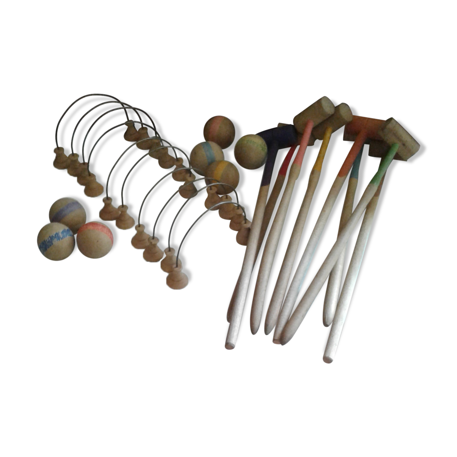 Old table croquet game