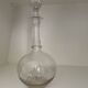 Cut crystal round carafe antique