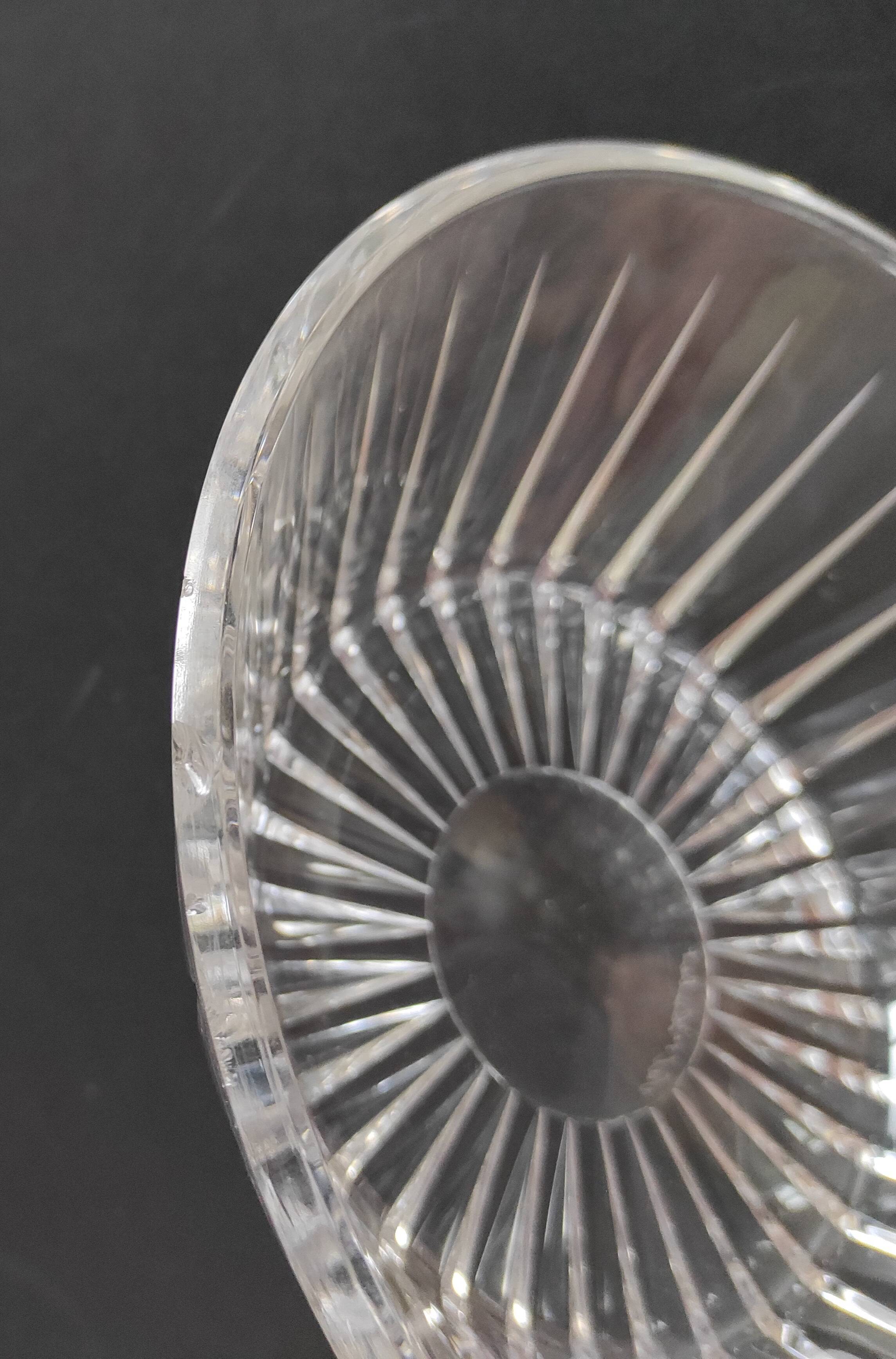 Val Saint Lambert crystal dish