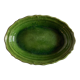 Plat creux de terre vernissée à godrons 1950 Provence