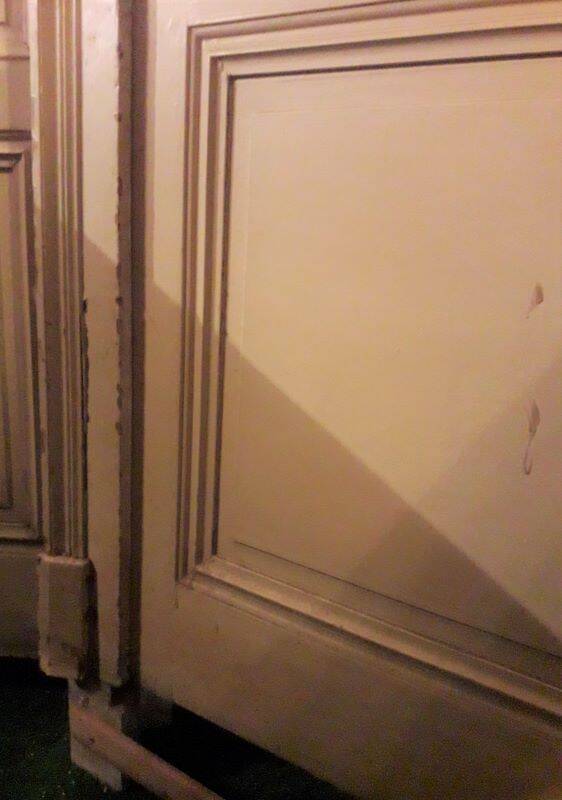 Haussmannian door 83x219 with old glazed transom frame 100x310 interior