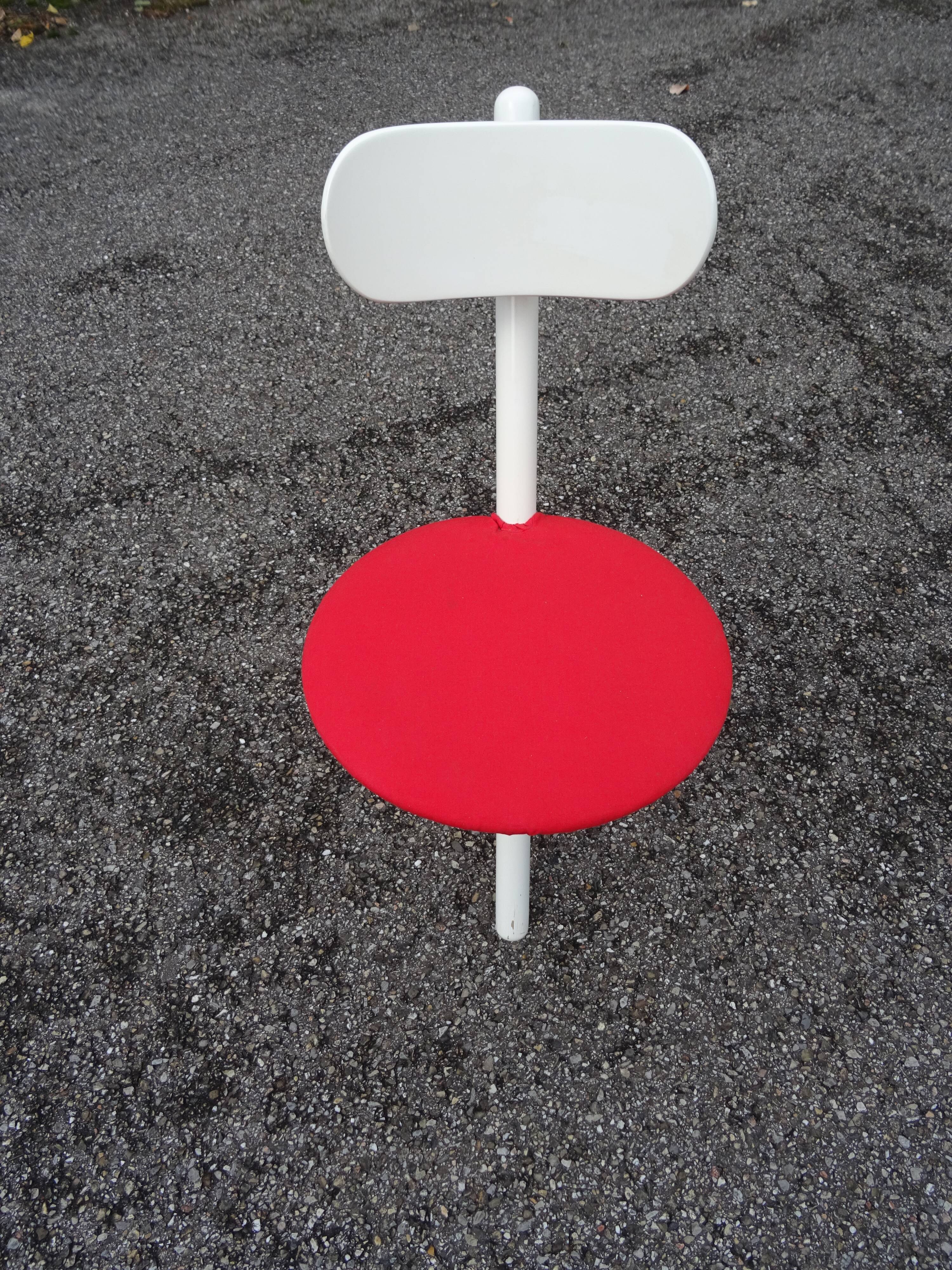 TRIO folding chair Calligaris designed by Roberto Lucci & Paolo Orlandini in the 80s.