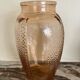 Art Deco pink molded glass vase