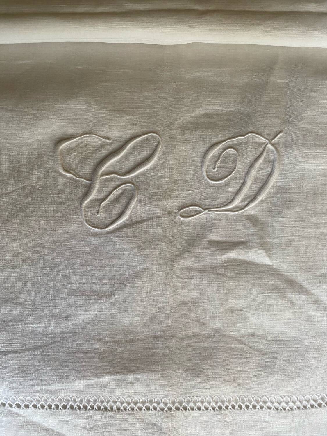 Old embroidered sheet