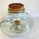 Bonbonnes vintage en verre soufflé et liège