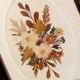 Bouquet frame of dried flowers