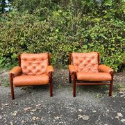 Pair of lounge chairs "Dickie" by Arne Norell – Sweden, 1970s