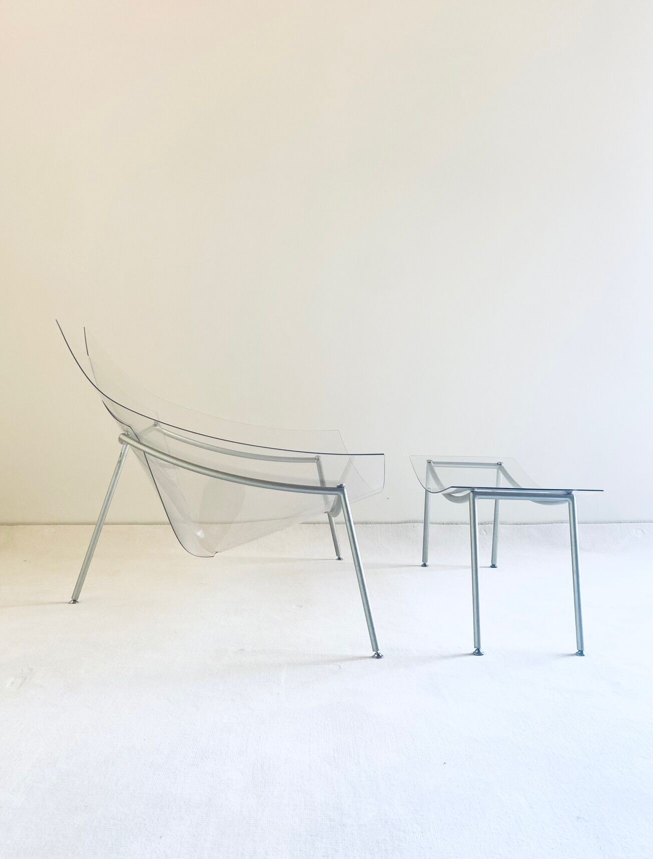 Armchair and ottoman " cone " by the Campana brothers for Edra, 1997