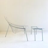 Armchair and ottoman " cone " by the Campana brothers for Edra, 1997