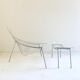 Armchair and ottoman " cone " by the Campana brothers for Edra, 1997