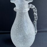 Baccarat, St. Louis - Broc with ice reserve (1) - Art Nouveau - Frosted crystal