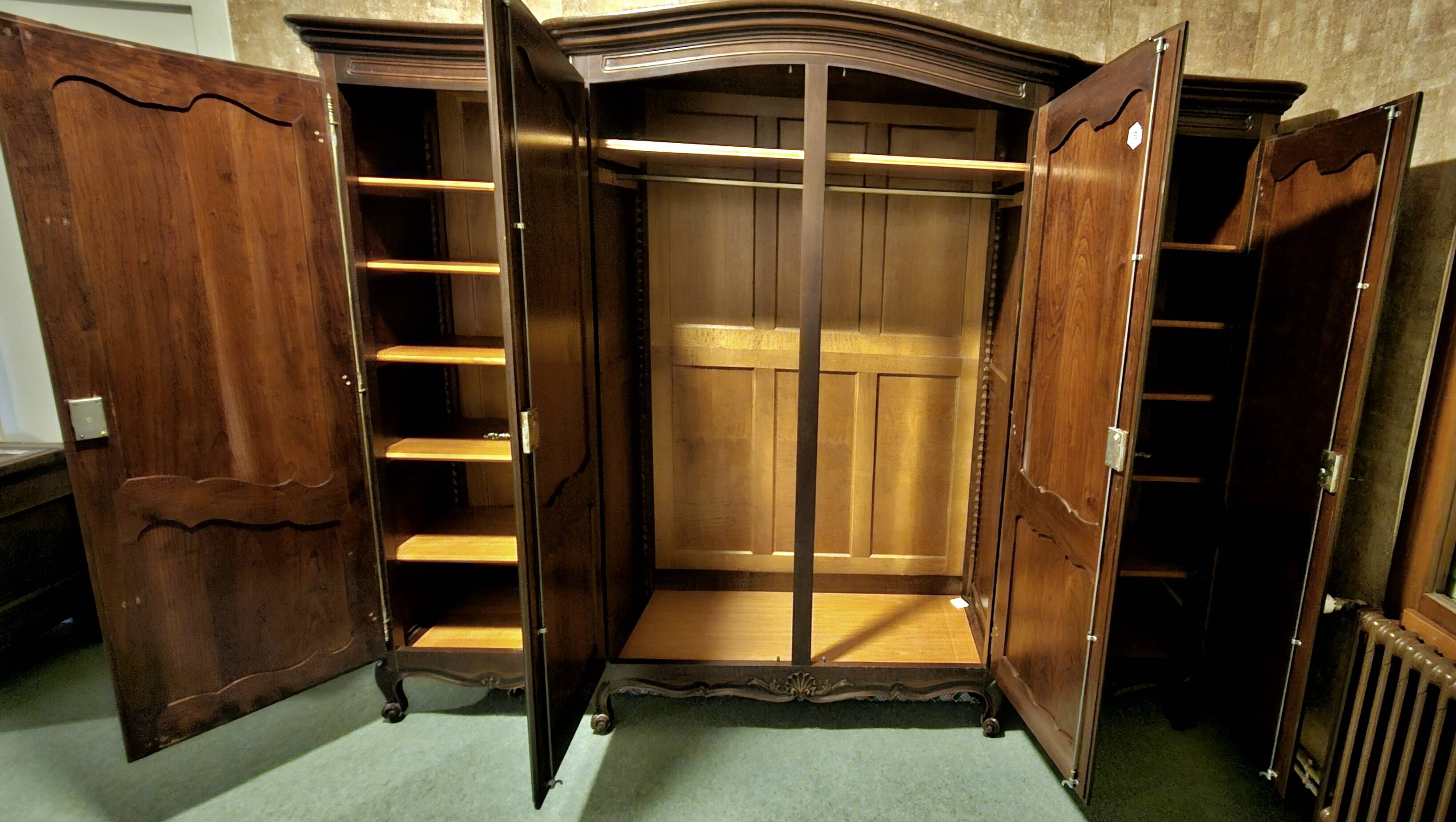 Large 4-door wardrobe