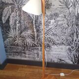 Scandinavian pine floor lamp