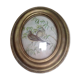 Antique oval curved glass frame 46/36c