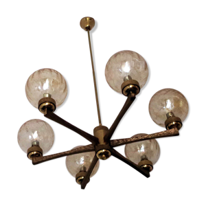 lustre italien en laiton