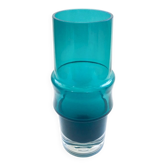 Extra Large Mid-Century Scandinavian Green Glass Vase by Tamara Aladin for Riihimaki, 1960s