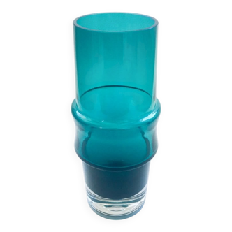 Extra Large Mid-Century Scandinavian Green Glass Vase by Tamara Aladin for Riihimaki, 1960s