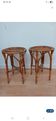 Paire de tabouret en osier années 60 style bohème
