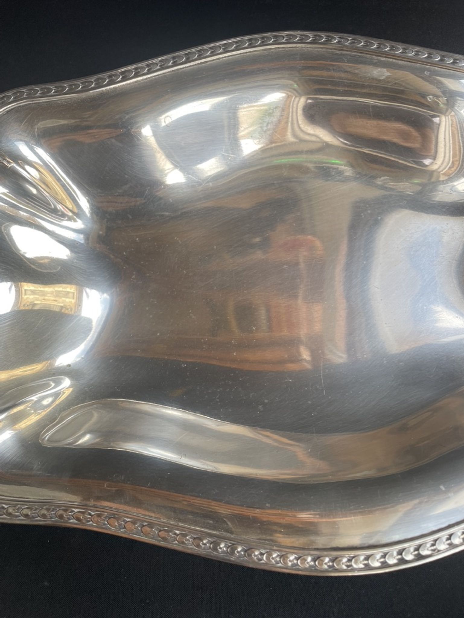 Grand plat corbeille centre de table – Métal Argenté – Roux-Marquiand