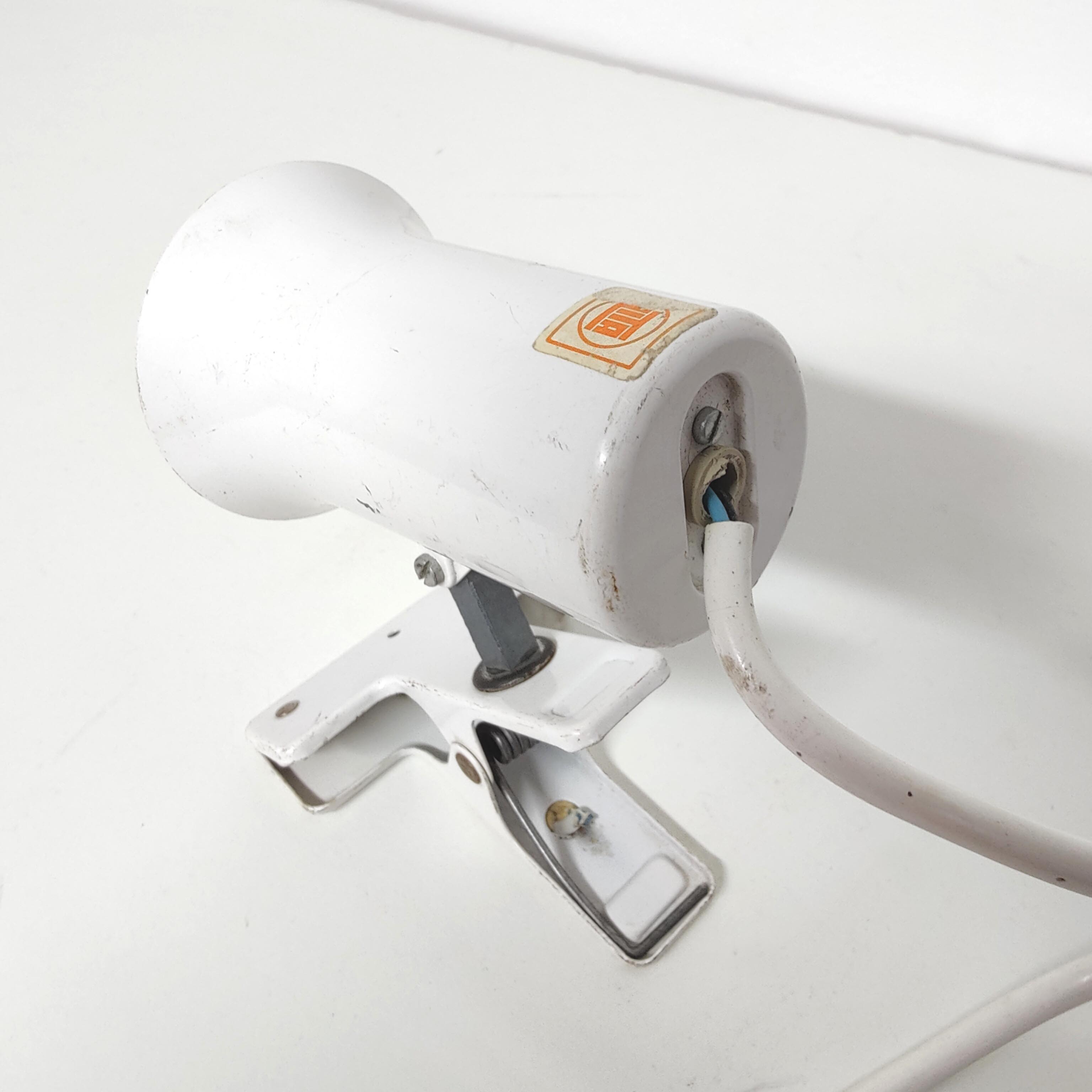 Spot lamp with clip Lita in metal 70s