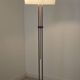 Chrome metal floor lamp opaline triplex Lidokov ex Czechoslovakia