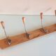 Four-headed wooden hook / vintage 60s-70s