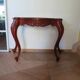 Console with curved legs - mahogany - Louis XV style - carved wood