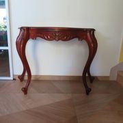 Console with curved legs - mahogany - Louis XV style - carved wood