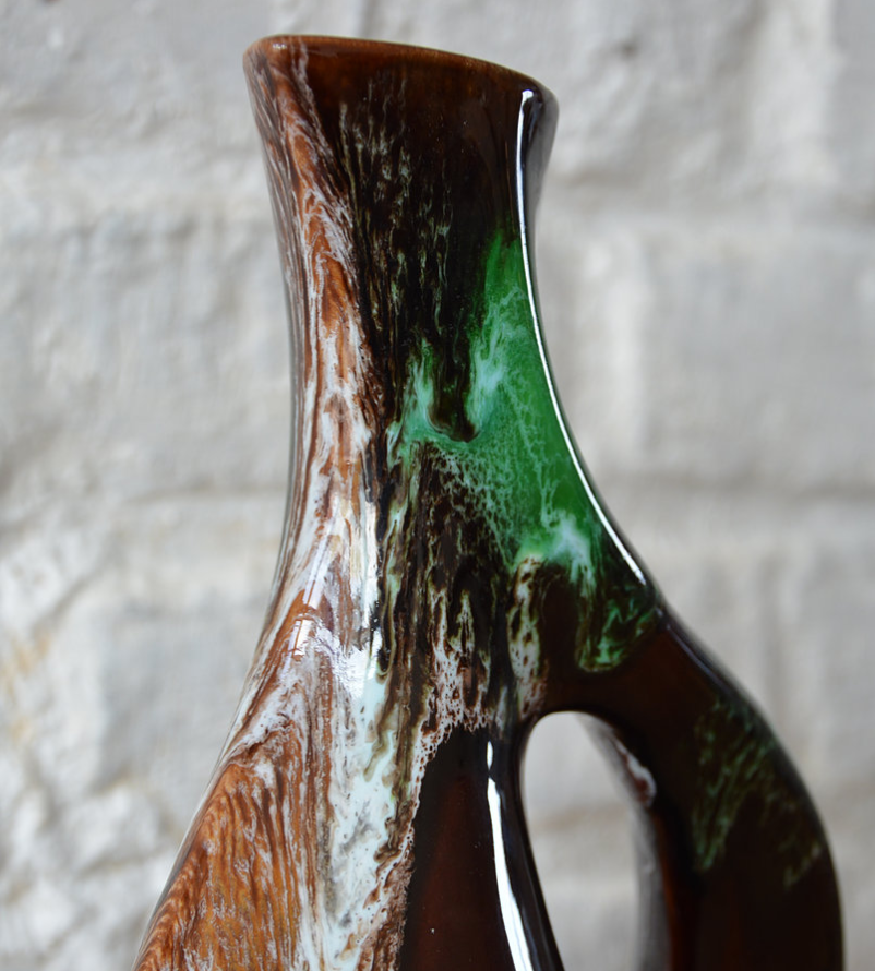 Pitcher ceramic - pottery hand painted