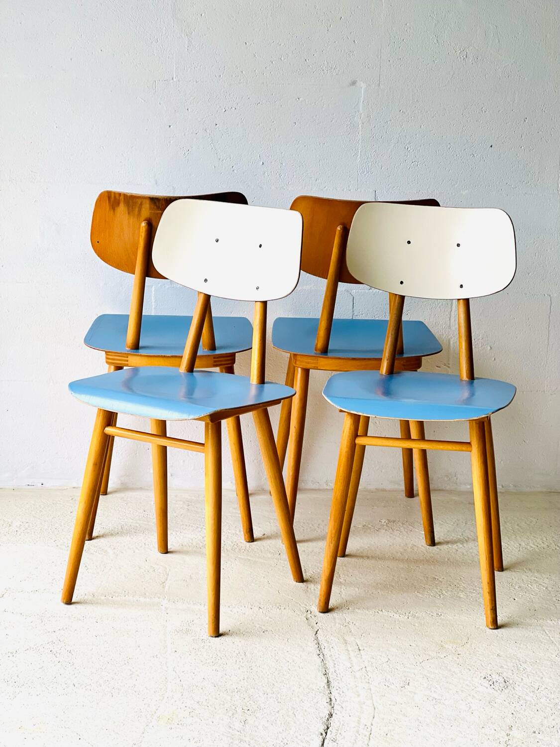 Vintage chairs from ton, set of 4