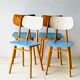 Chaises vintage de ton, lot de 4