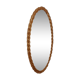 Miroir ovale en rotin 37x70cm