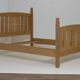Double bed in solid oak