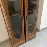 Authentic art deco showcase duo 1930s