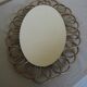 Mirror oval rattan 29cm x 40cm