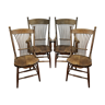 2 chairs and 2 country armchairs
