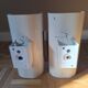 2 SPACE AGE wall lamp Futuristic design 1970 Reggiani Italy