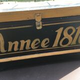 Painted wooden chest "Améria 1810"