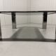 Chrome plated & smoked glass low coffee table 1960’s