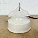 Vintage white porcelain pendant light, 1970s