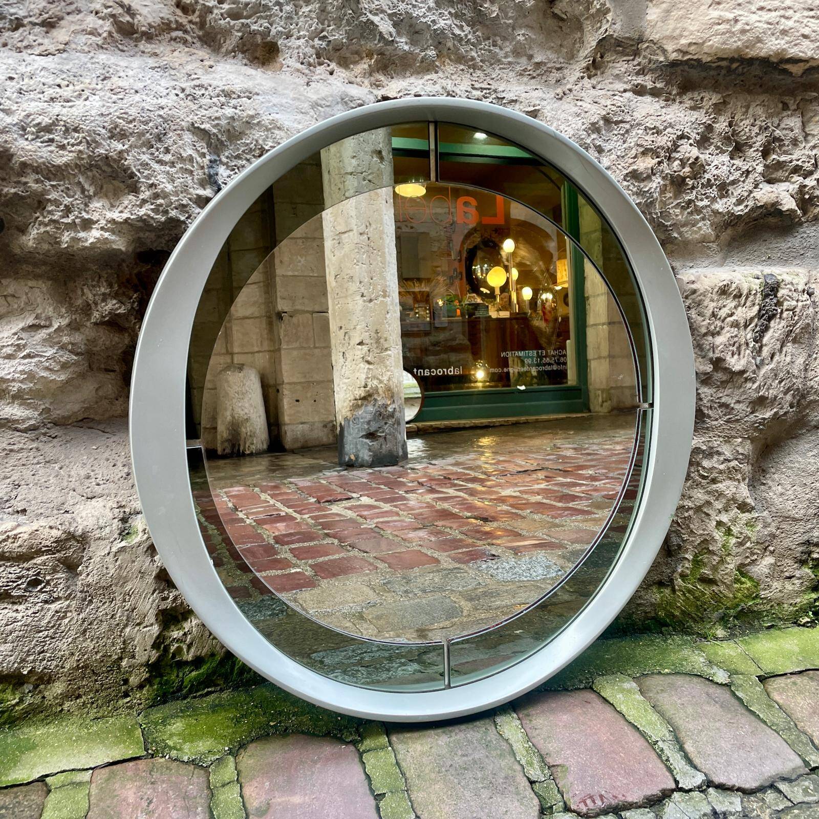 Italian Space Age mirror from the 1970s.