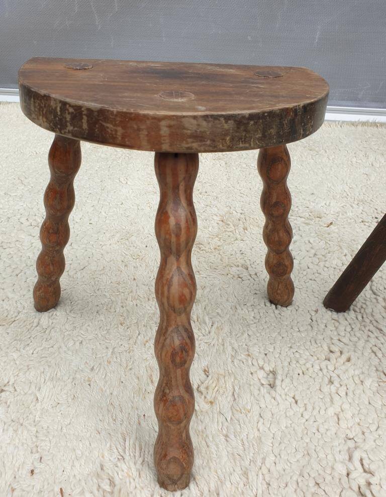 Trio of Nature decorative milking stools