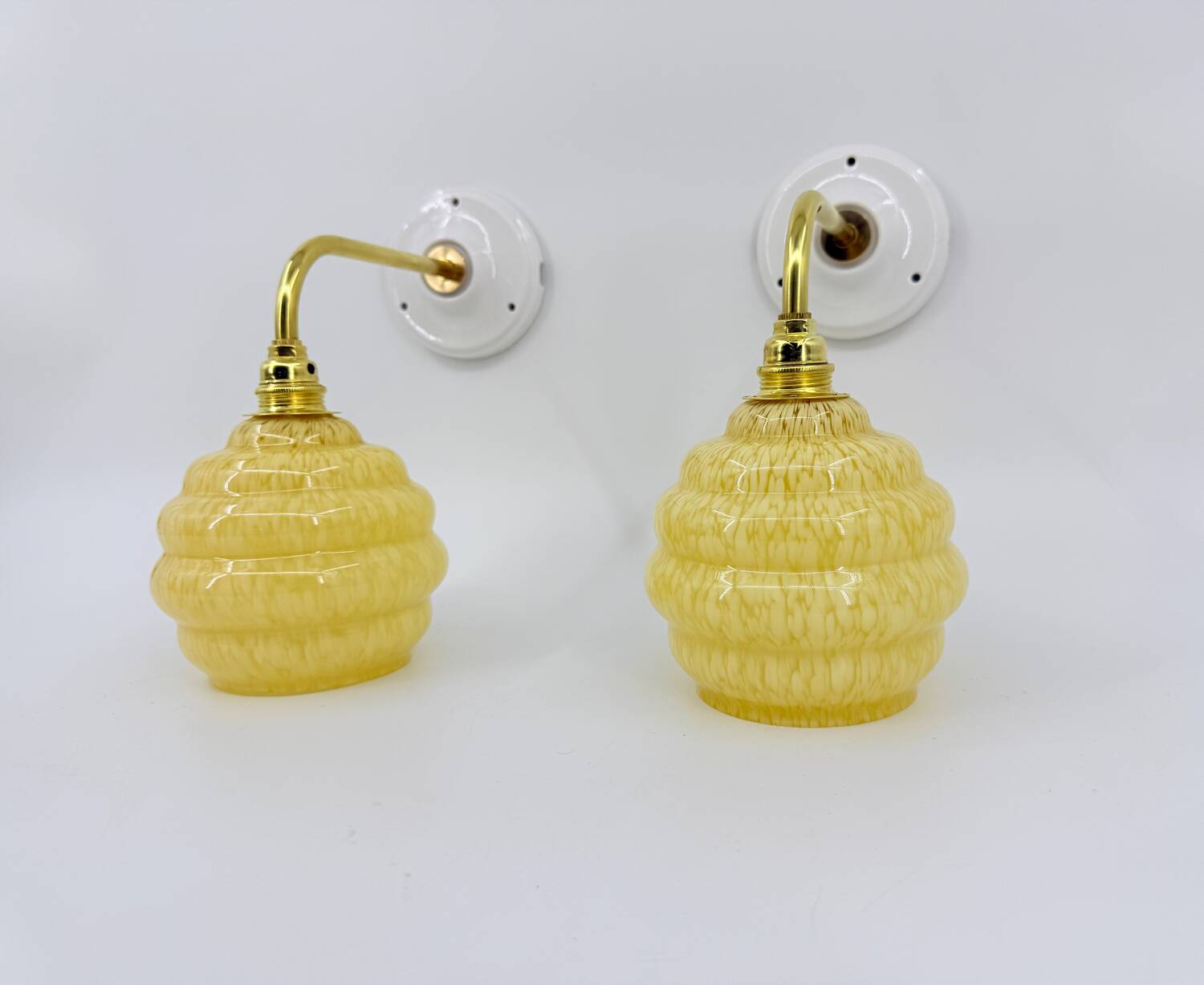 Vintage Clichy wall lights