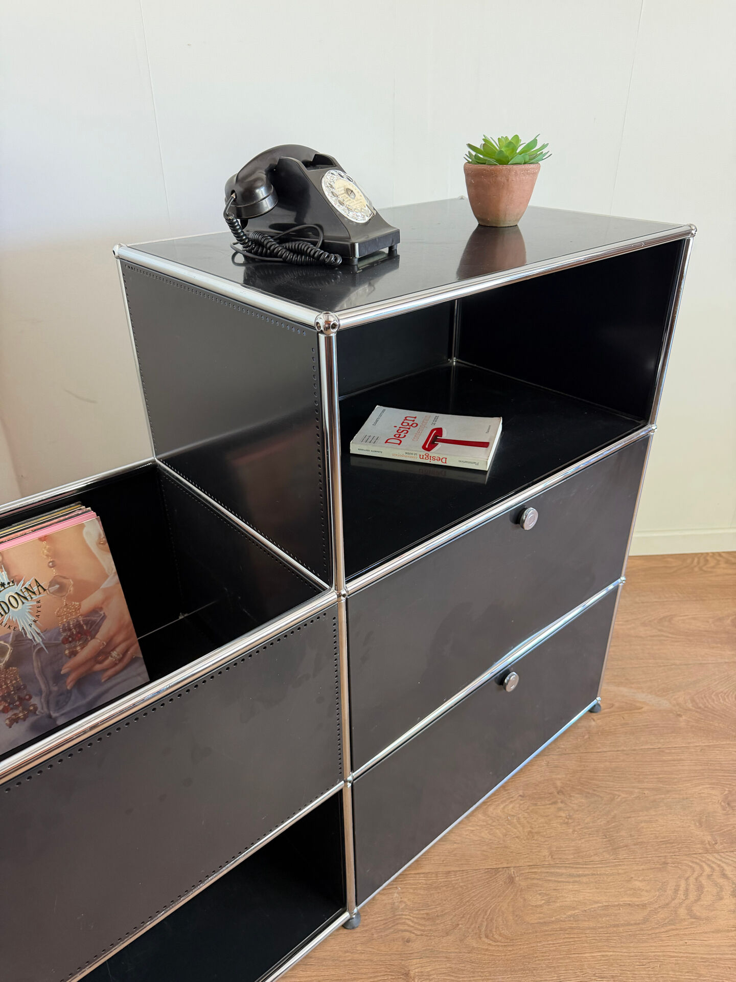 Meuble modulable USM Haller noir