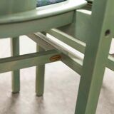 3 Baumann Argos chairs green 1990