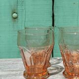 Pink art deco glasses