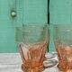 Verres roses art déco