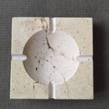 Italian travertine ashtray - 1960s/1970s